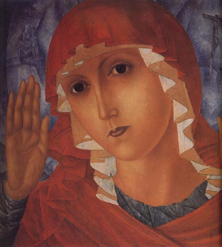 Kuzma Petrov-Vodkin The Mother of God of Tenderness towards Evil Hearts Germany oil painting art
